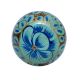 Turquoise Lily Hand Painted Kashmiri Cabinet Knobs